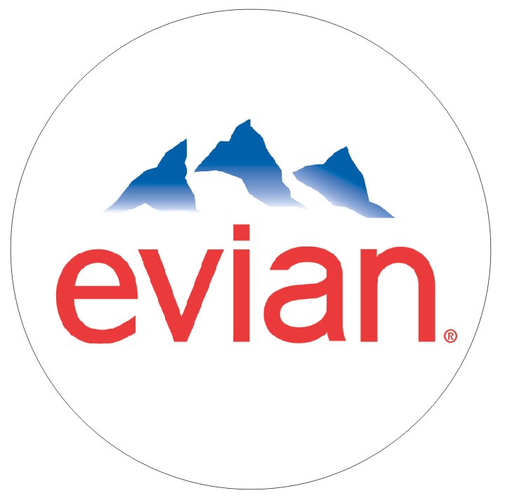 evian, logo