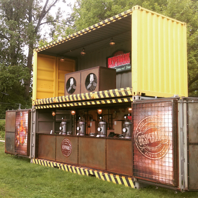 mobile container,desperados,music festivales,juwenalia,horeca events